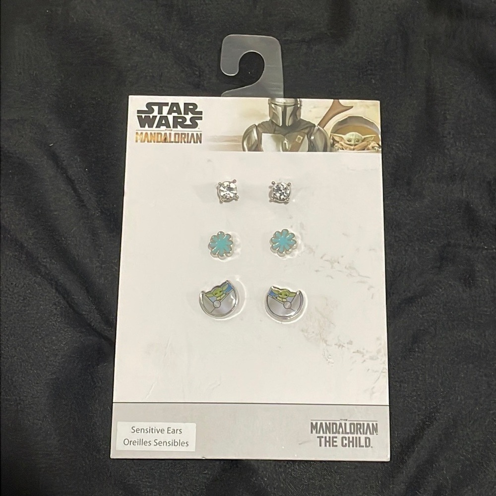 Star Wars The Mandalorian 3-Pack Earrings